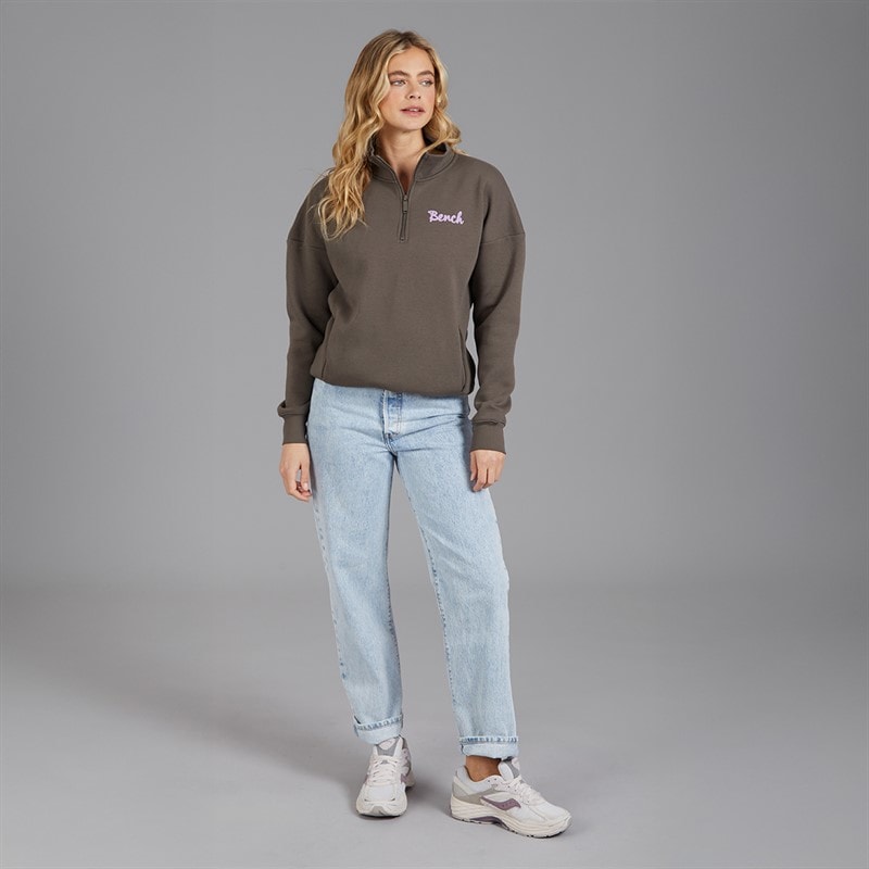 Bench Womens Casiah Sweatshirt Charcoal - Image 4