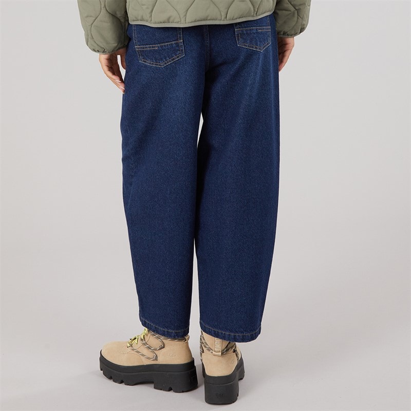 Bench Womens Barrel Leg Jeans Dark Blue - Image 2