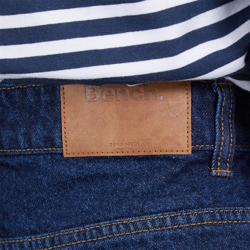 Bench Womens Barrel Leg Jeans Dark Blue - Image 5