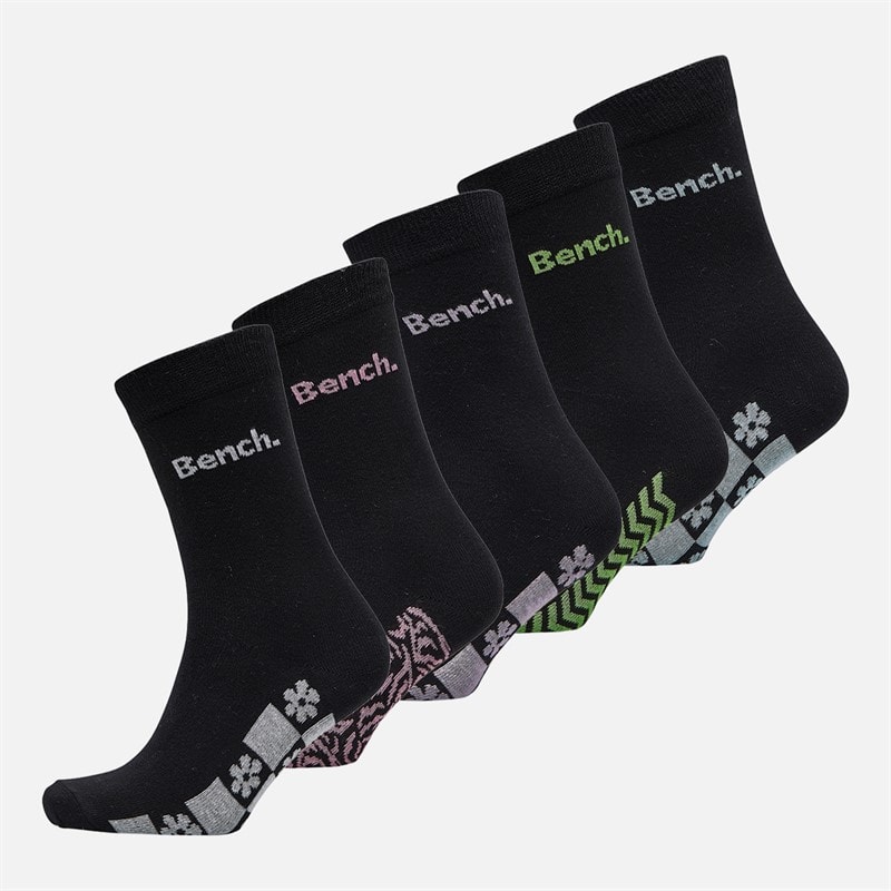 Bench Womens Merope Five Pack Dress Socks Black - Image 1