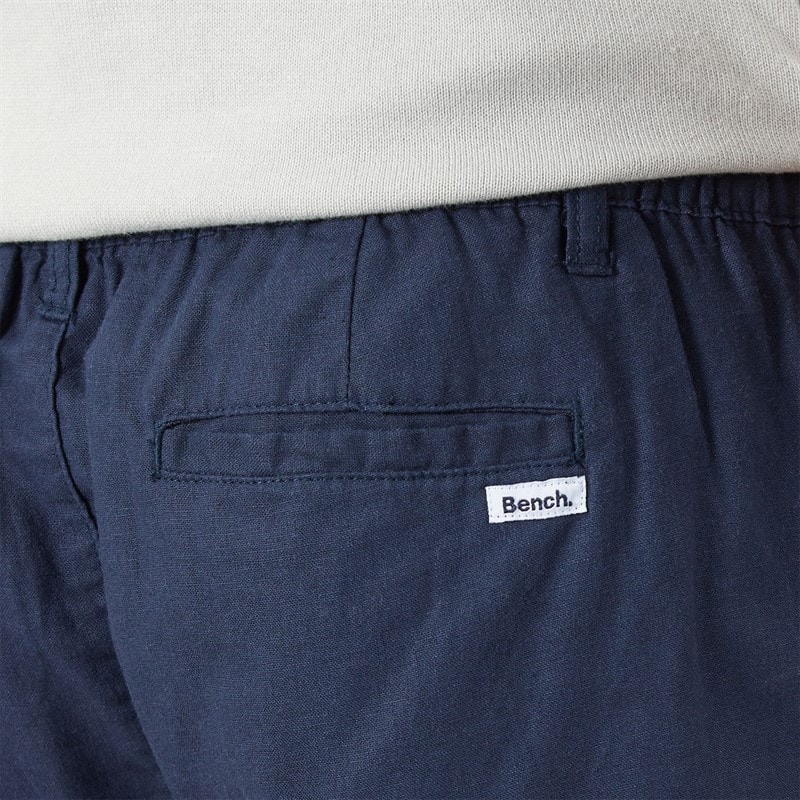Bench Mens Setero Linen Shorts Navy - Image 3