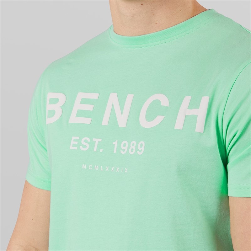 Bench Mens Nuvero T-Shirt And Shorts Set Deep Mint - Image 3