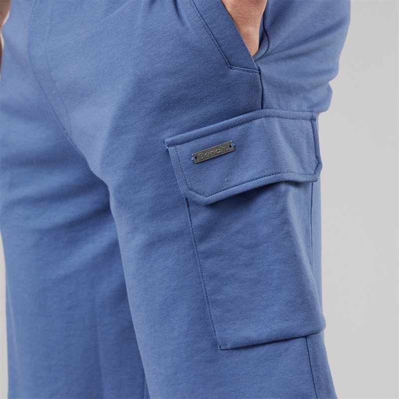 Bench Mens Ludar T-Shirt And Shorts Set Mid Blue - Image 5
