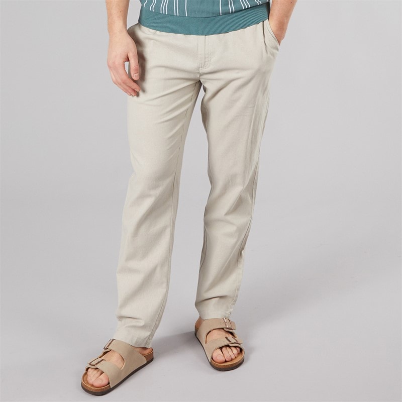 Bench Mens Semand Linen Blend Trousers Sand