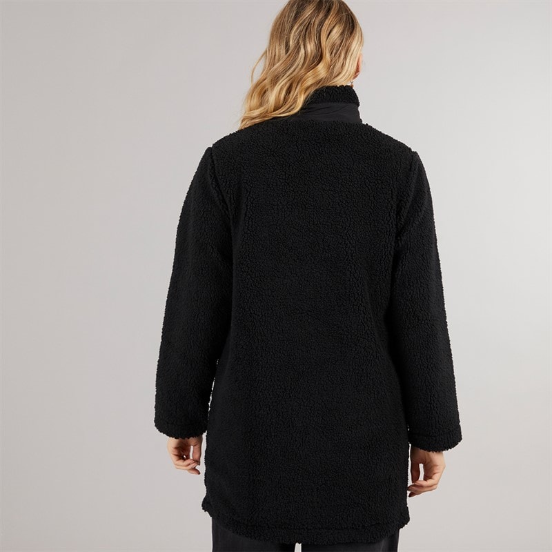 Bench Womens Akita Long Zip Fleece Black - Image 2