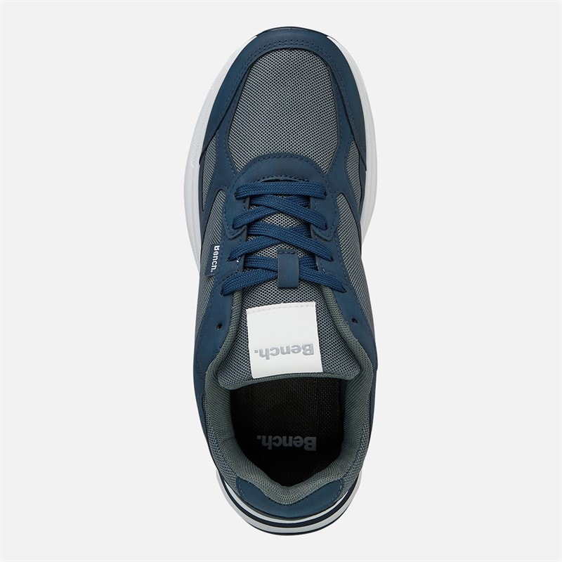 Bench Mens Derker Trainers Navy/Grey - Image 4