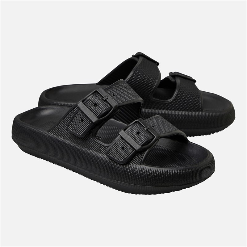 Bench Womens Ibbette Dual Strap Sandals Black - Image 5