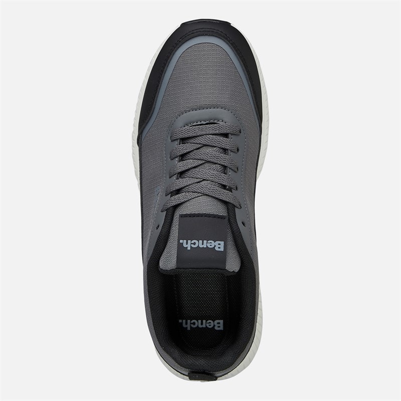 Bench Mens Dovestone Trainers Grey/Black Grey / Black - Image 4