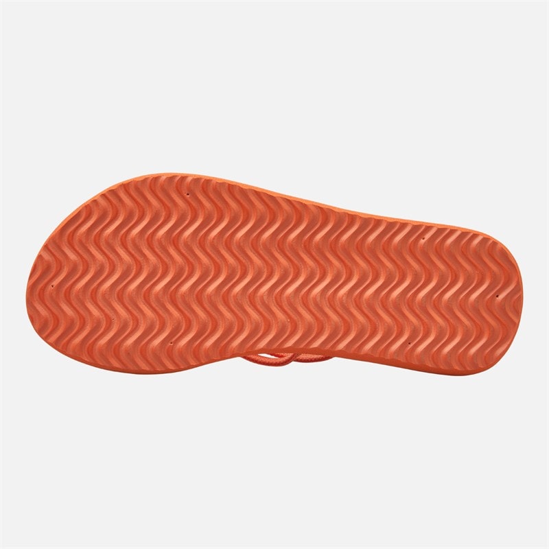 Bench Womens Invisa Flip Flops Coral - Image 3