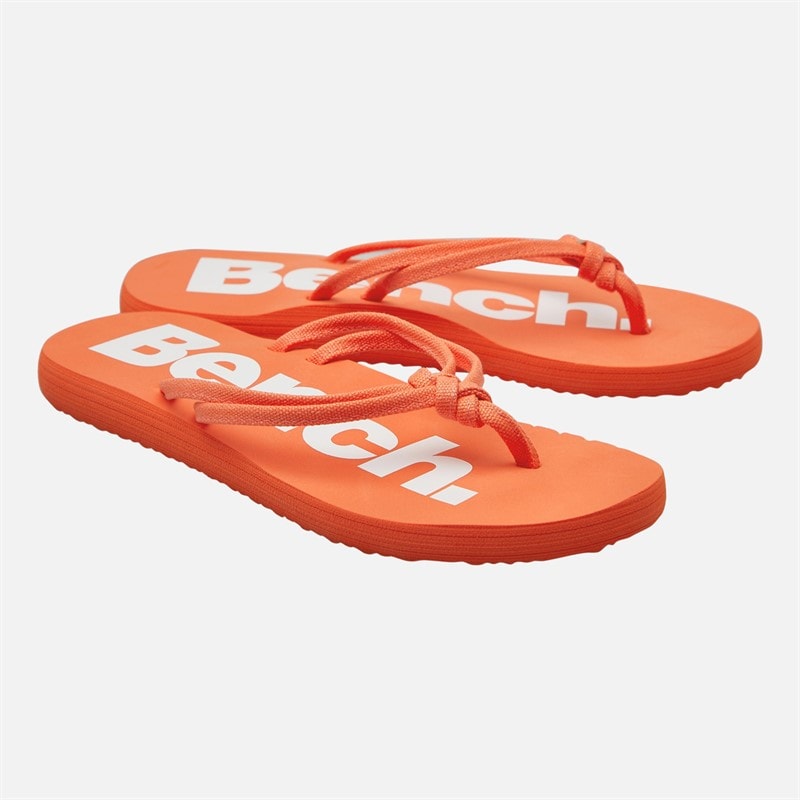 Bench Womens Invisa Flip Flops Coral - Image 4