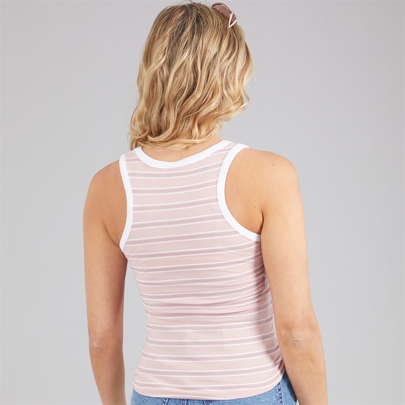 Bench Womens Elsu Vest Pink Stripe - Image 2