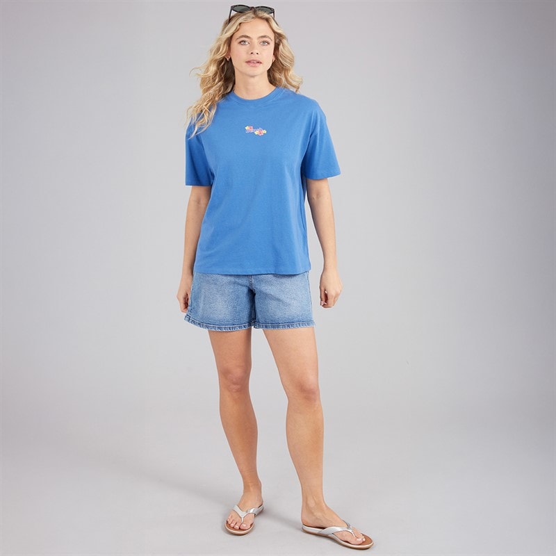 Bench Womens Craya T-Shirt Cobalt Blue - Image 4