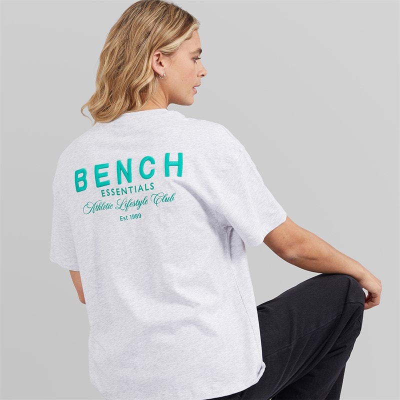 Bench Womens Jorgie T-Shirt Ice Grey Marl