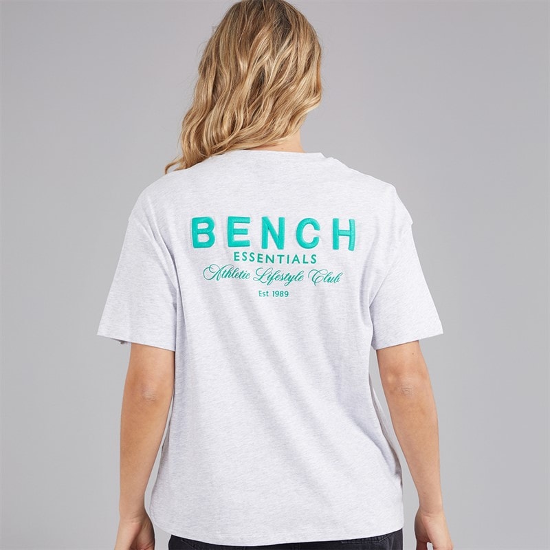 Bench Womens Jorgie T-Shirt Ice Grey Marl - Image 3