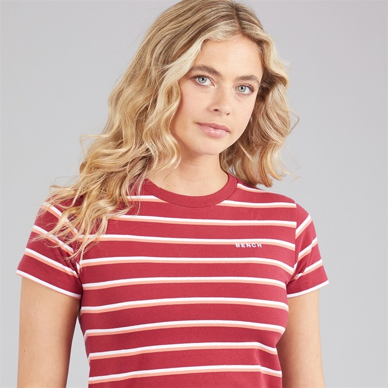 Bench Womens Miral T-Shirt Cranberry Juice - Image 3