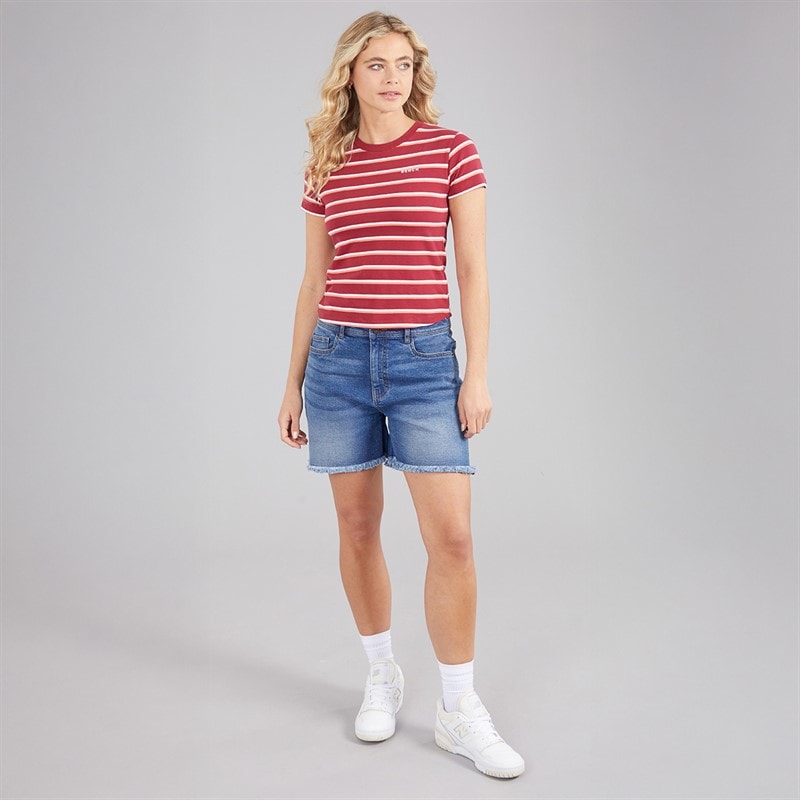 Bench Womens Miral T-Shirt Cranberry Juice - Image 4