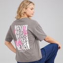 Bench Womens Reisy T-Shirt Charcoal