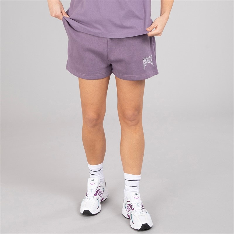 Bench Womens Loanne Fleece Shorts Dusted Grapes
