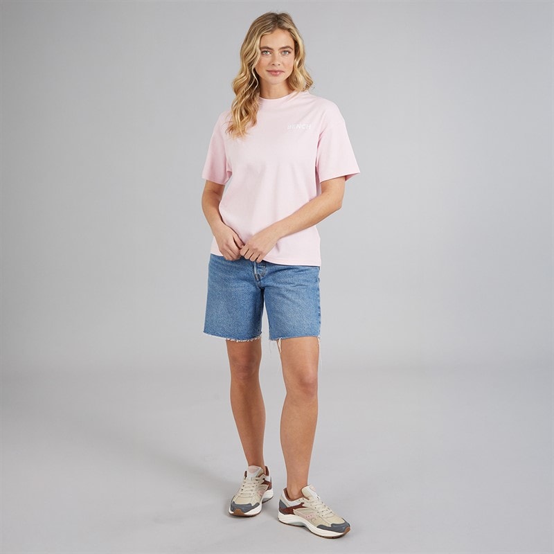 Bench Womens Kassa T-Shirt Pink - Image 4