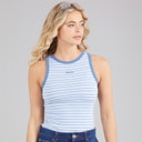 Bench Womens Elsu Vest Sky Stripe