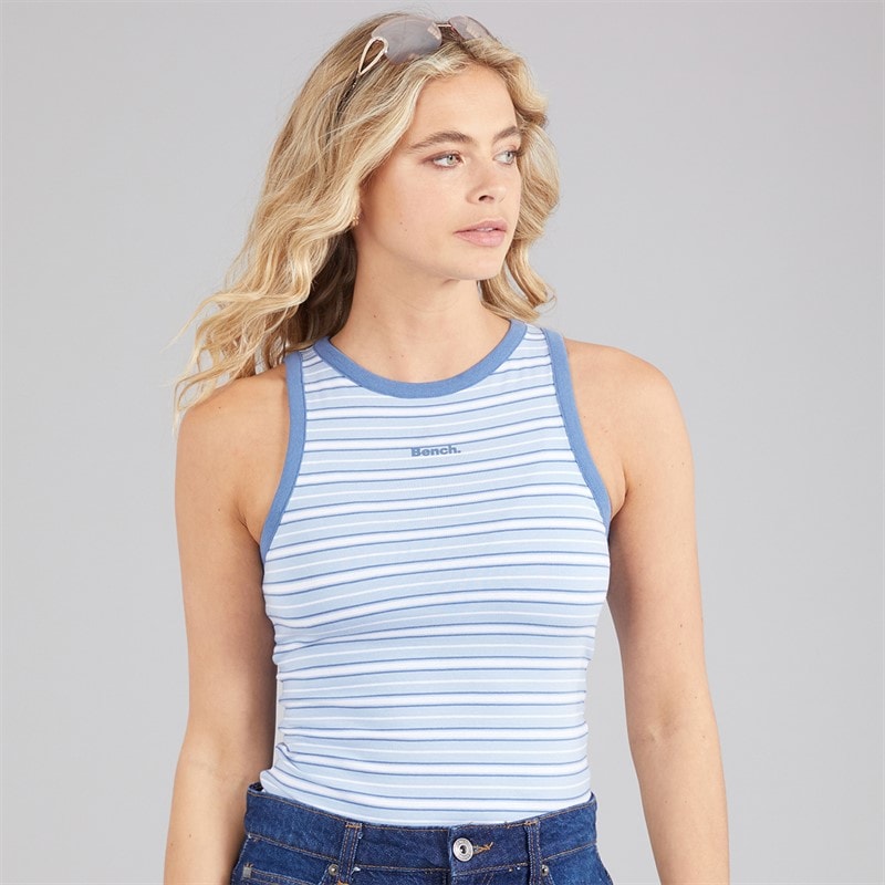 Bench Womens Elsu Vest Sky Stripe