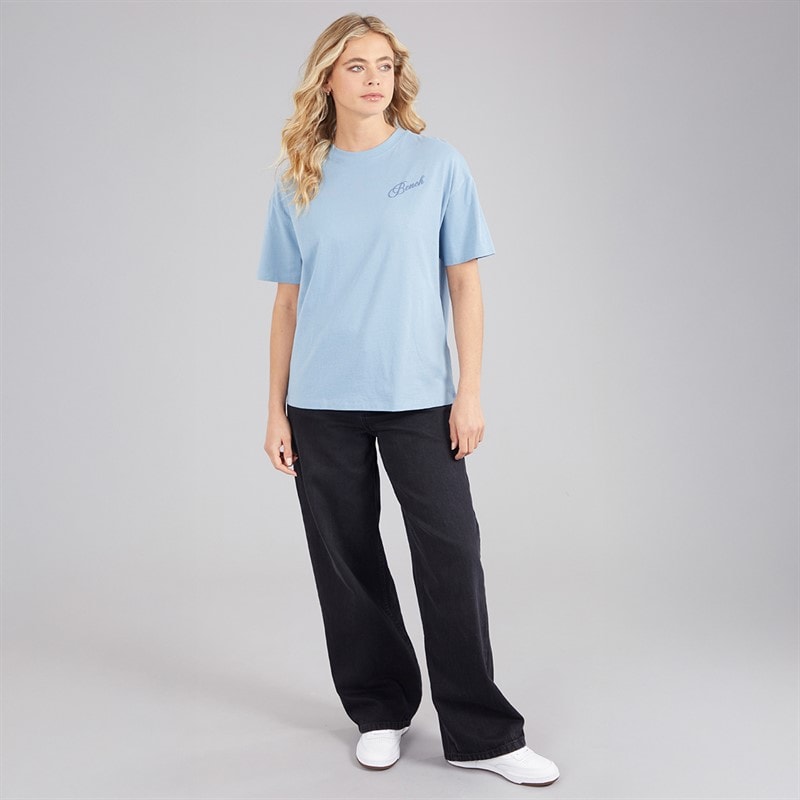 Bench Womens Yerra T-Shirt Dusky Blue - Image 4