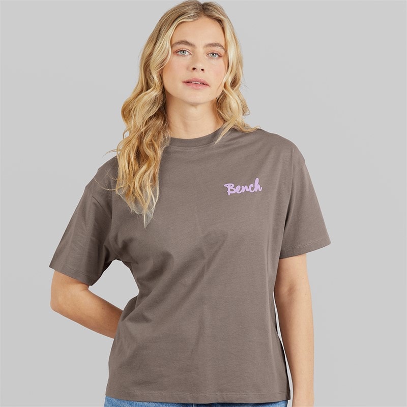 Bench Womens Enalla T-Shirt Charcoal - Image 2