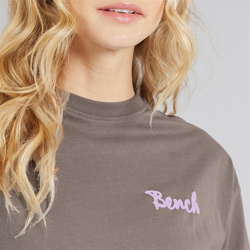 Bench Womens Enalla T-Shirt Charcoal - Image 3