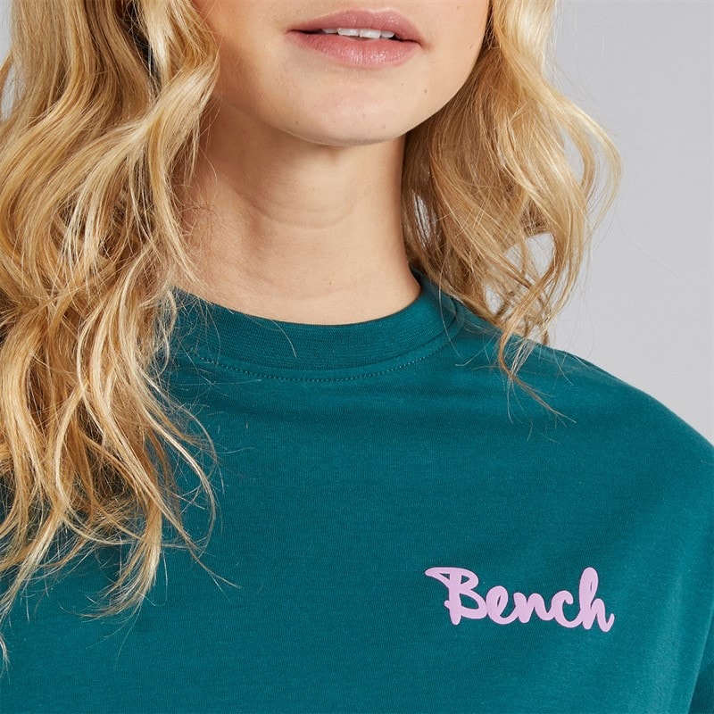 Bench Womens Enalla T-Shirt Deep Teal - Image 3