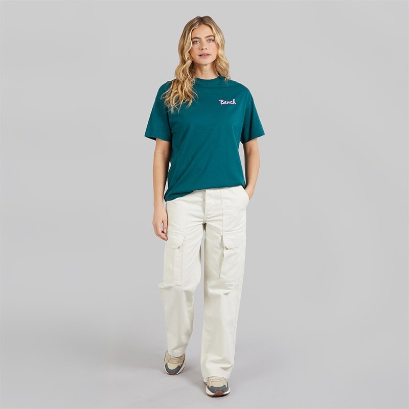 Bench Womens Enalla T-Shirt Deep Teal - Image 4