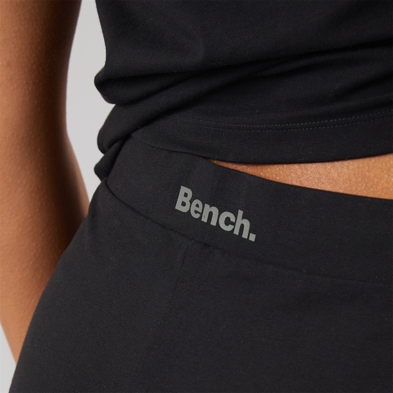 Bench Womens Heatha Crew T-Shirt And Flared Leggings Set Black - Image 5