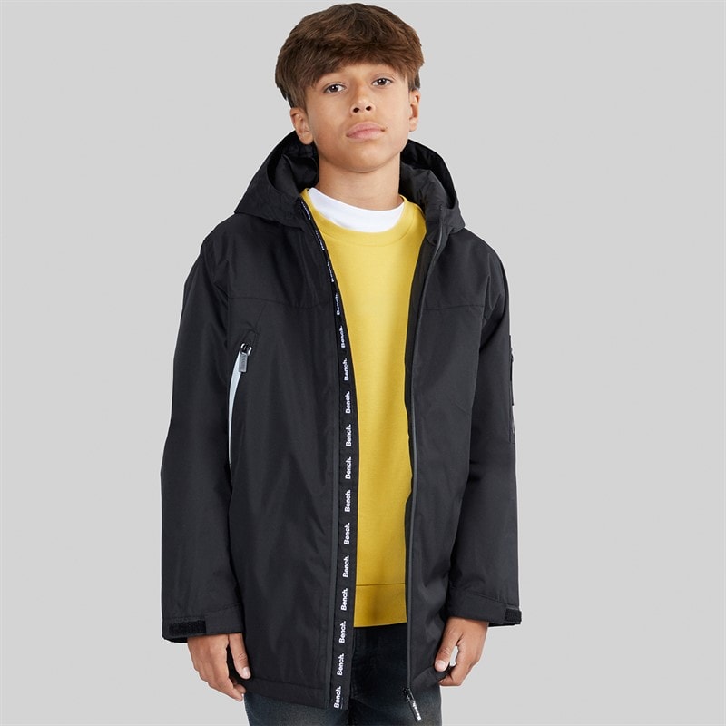Bench Boys Sandofini Hooded Coat Black - Image 3