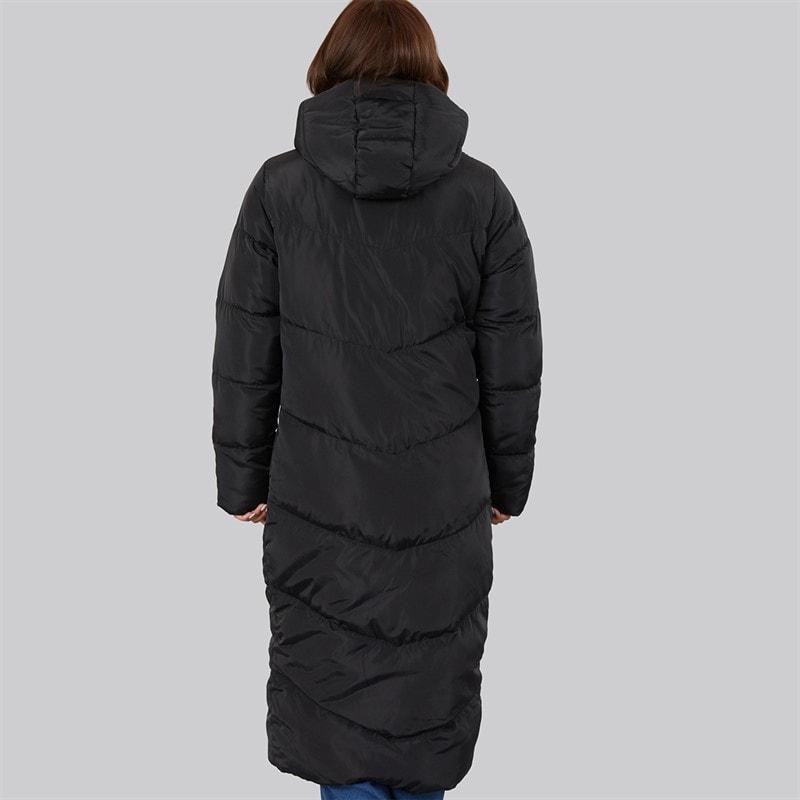 Bench Womens Eventhe Long Length Puffer Coat Black - Image 2