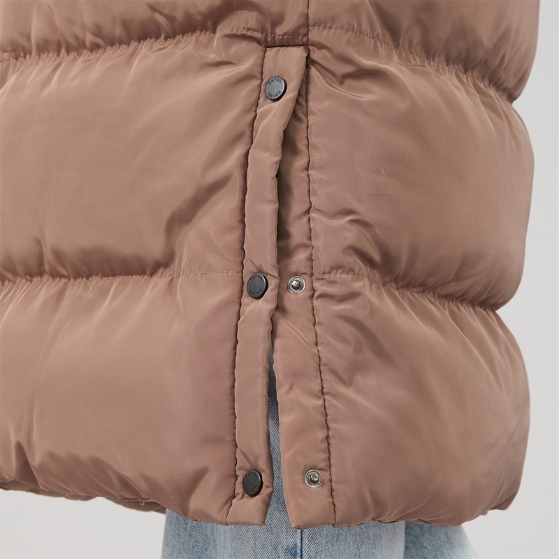 Bench Womens Ryelle Maxi Length Puffer Coat Light Brown - Image 5