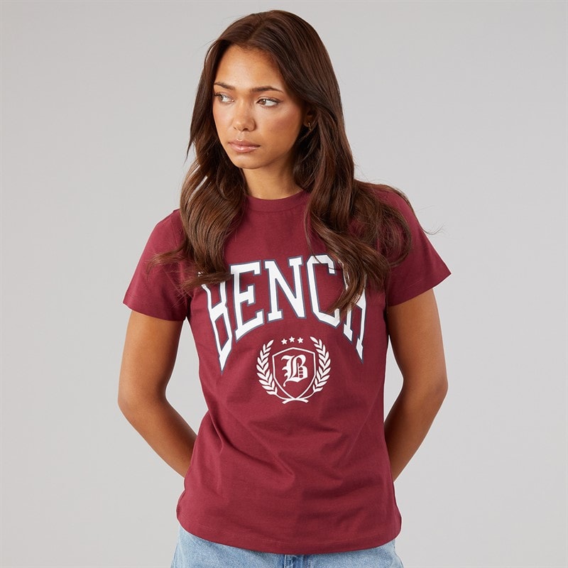 Bench Womens Ishra Three Pack T-Shirts Grey Marl/Cordovan/Navy - Image 2
