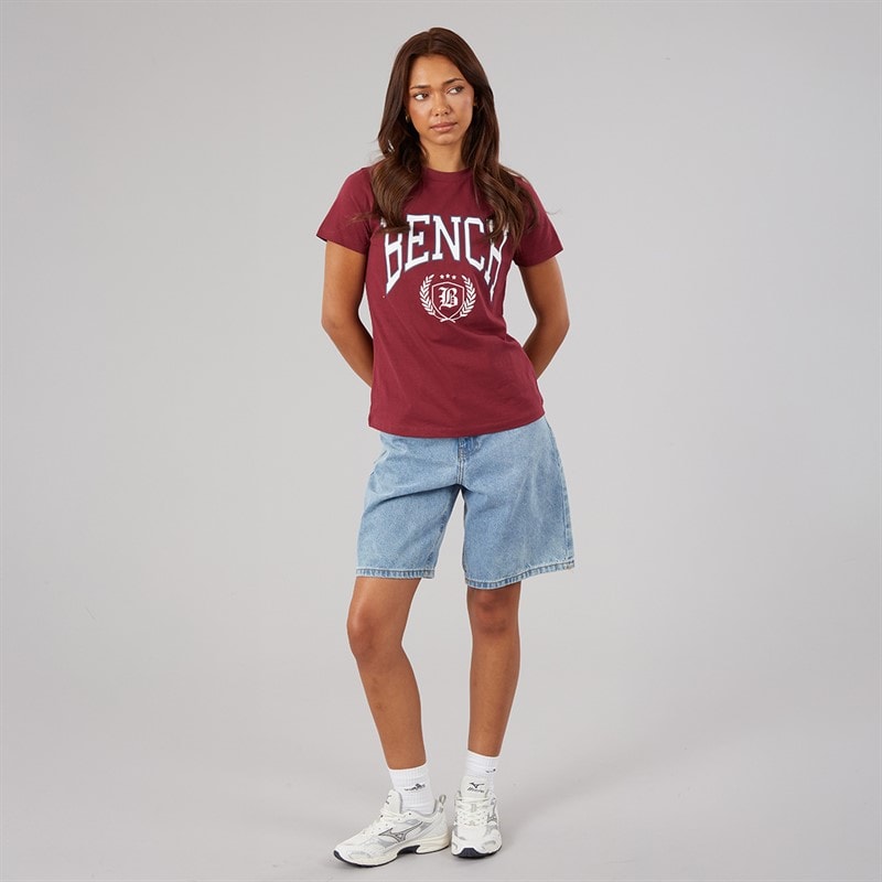 Bench Womens Ishra Three Pack T-Shirts Grey Marl/Cordovan/Navy - Image 4