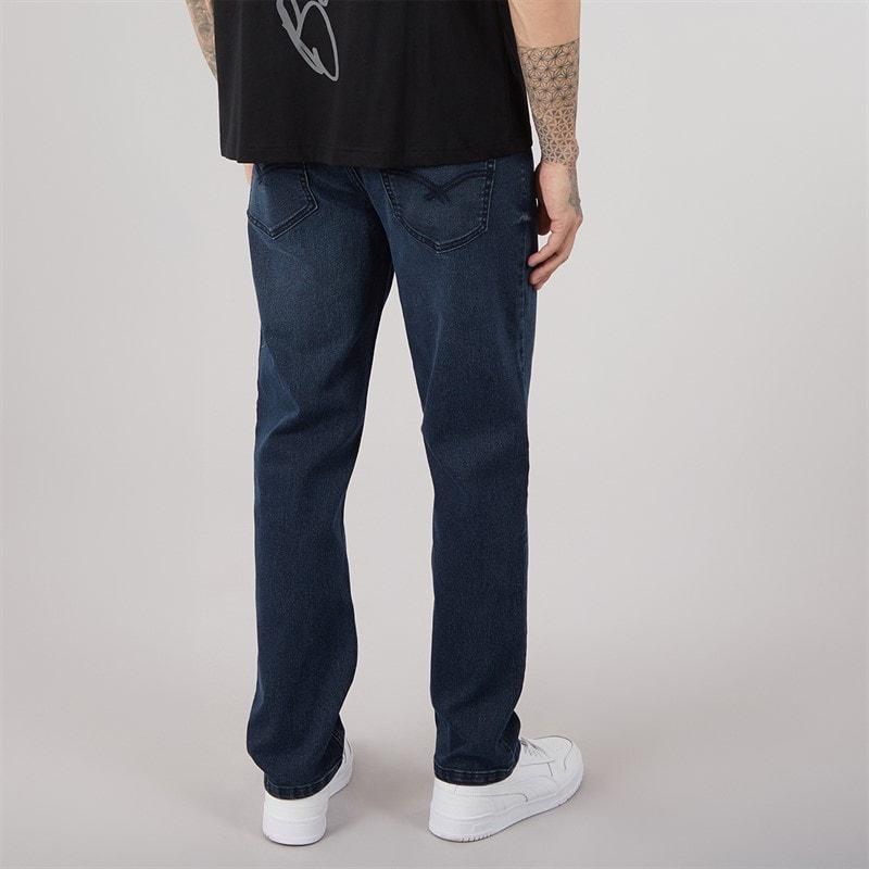 Bench Mens Sartus Straight Jeans Dark Indigo Wash - Image 2