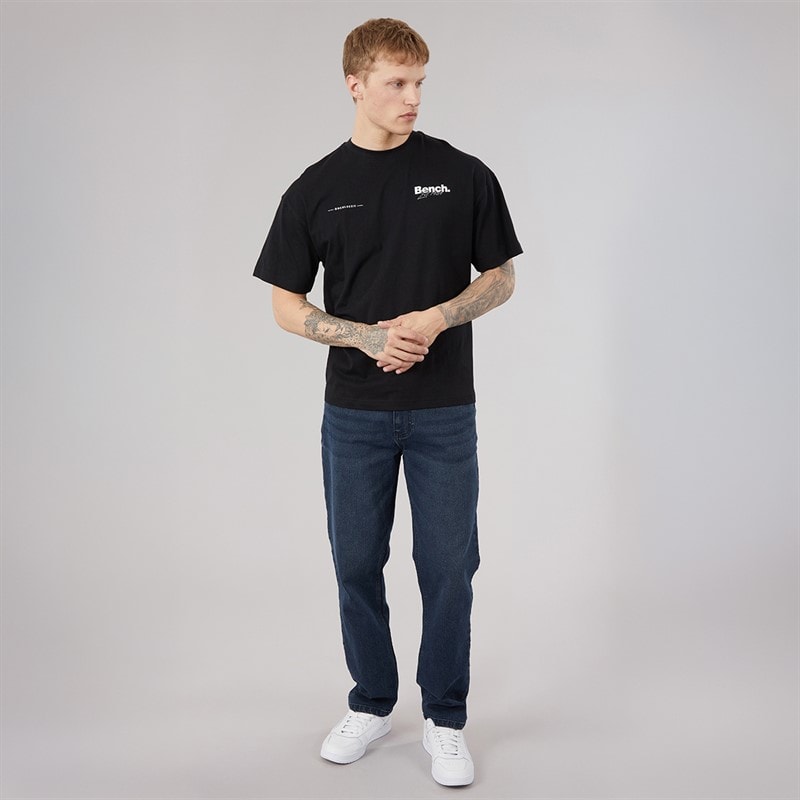 Bench Mens Sartus Straight Jeans Dark Indigo Wash - Image 4