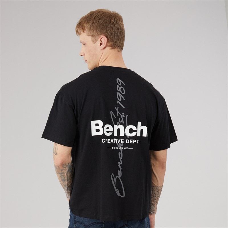 Bench Mens Terlon Oversized T-Shirt Black - Image 3