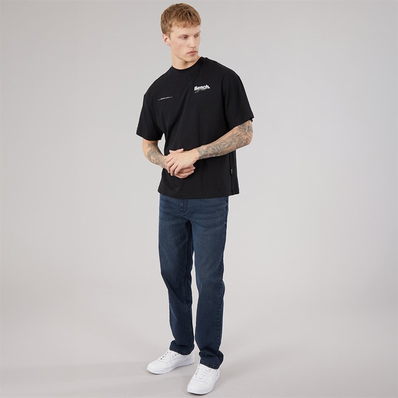 Bench Mens Terlon Oversized T-Shirt Black - Image 4