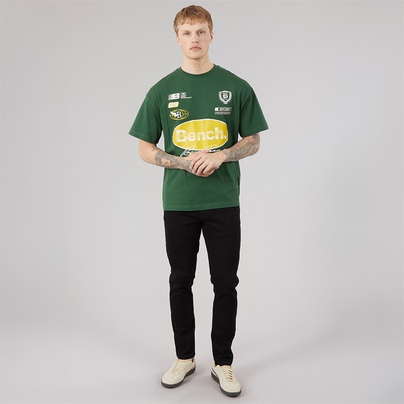 Bench Mens Alvera Oversized T-Shirt Primal Green - Image 4