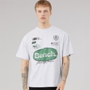 Bench Mens Alvera Oversized T-Shirt Light Grey Marl
