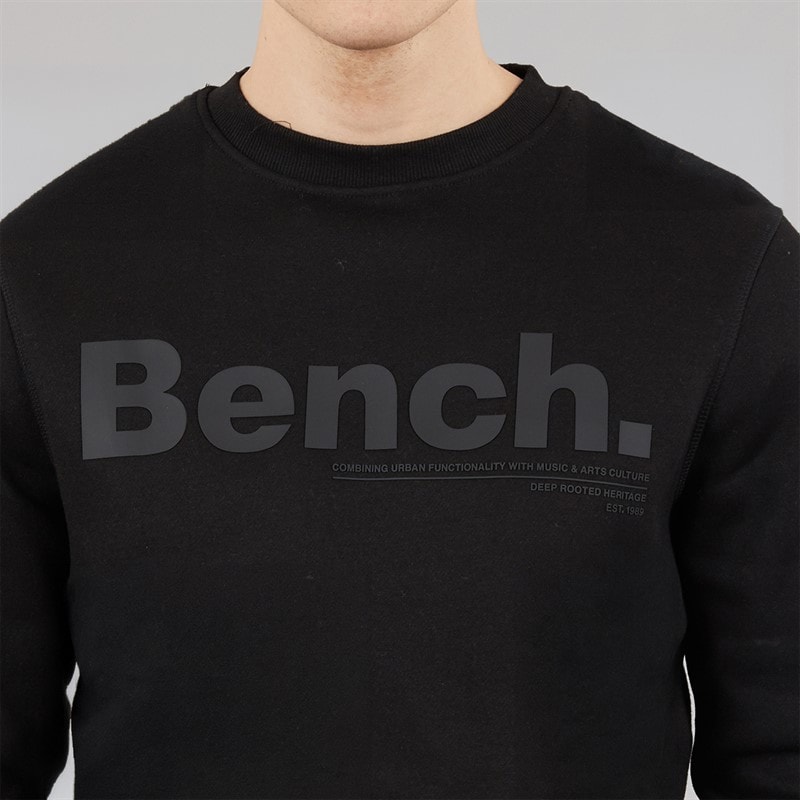 Bench Mens Elado Sweatshirt Black - Image 3