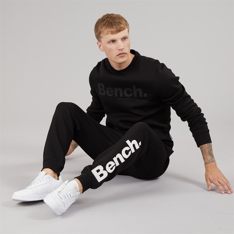 Bench Mens Elado Sweatshirt Black - Image 4