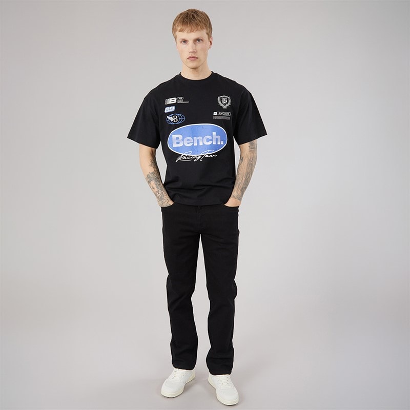 Bench Mens Alvera Oversized T-Shirt Black - Image 4