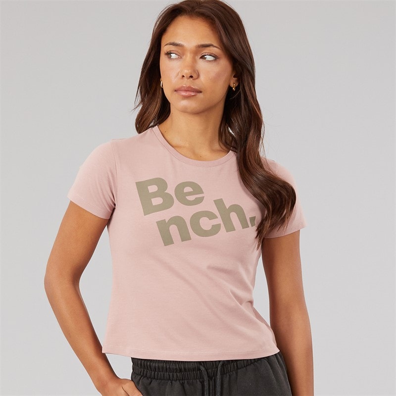 Bench Womens Aita Baby Fit T-Shirt Woodrose - Image 1