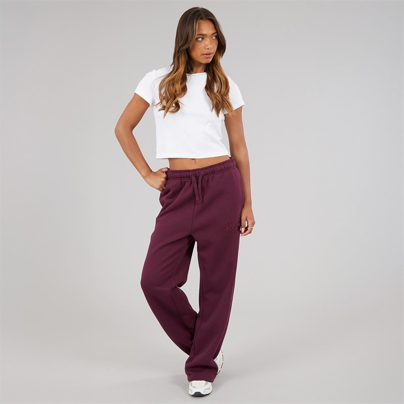 Bench Womens Aradia Wide Leg Joggers Cherry Lacquer - Image 4