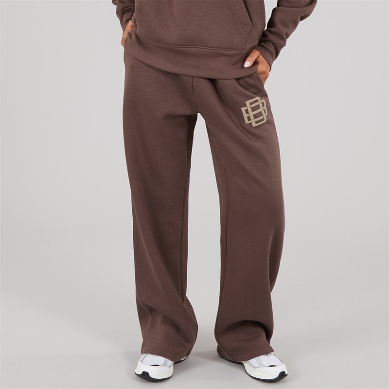 Bench Womens Vella Wide Leg Joggers Coffee - Image 1