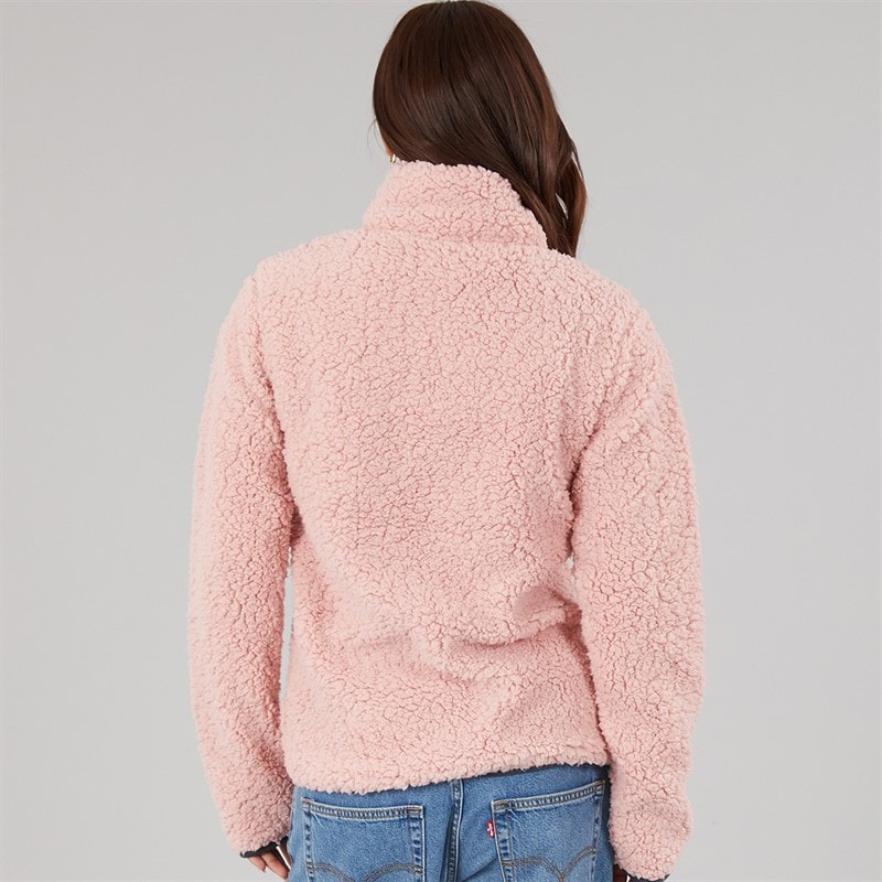 Bench Womens Edition Sherpa Fleece Jacket Pink - Image 2