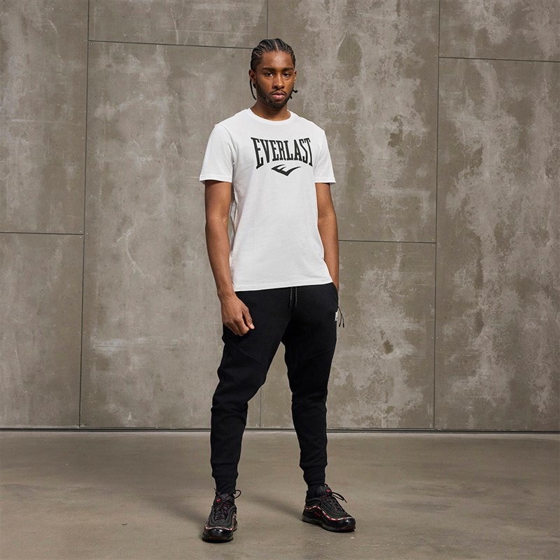 Everlast Mens Iconic Maximized Logo T-Shirt White - Image 4